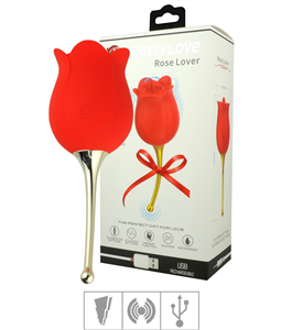 Estimulador Recarregvel Formato de Rosa Rose Lover SI (7336) - Vermelho